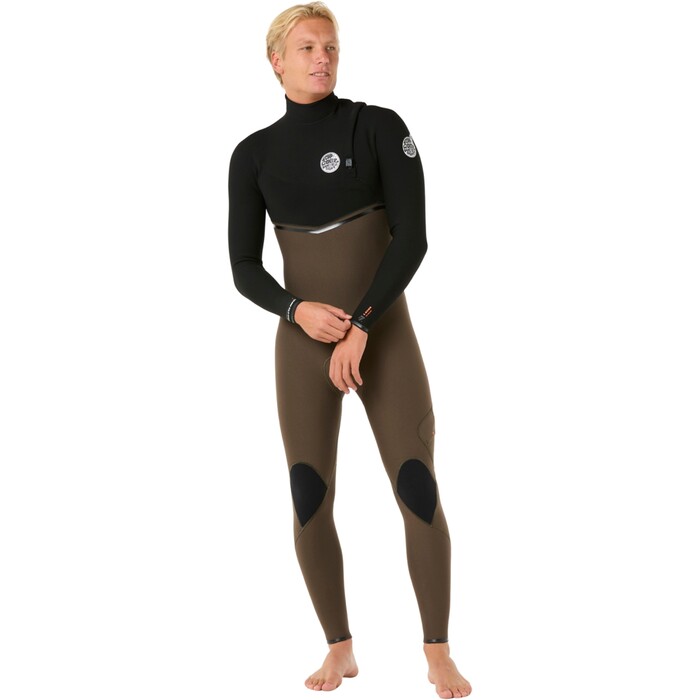 2024 Rip Curl Mens E-Bomb 4/3mm Zip Free Wetsuit 14TMFS - Deep Rock